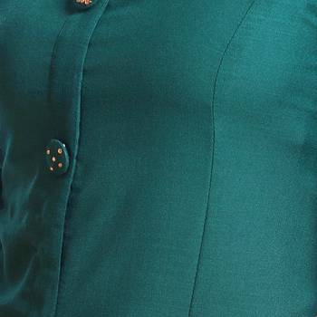 Green embroidered cotton ethnic-kurtis 4