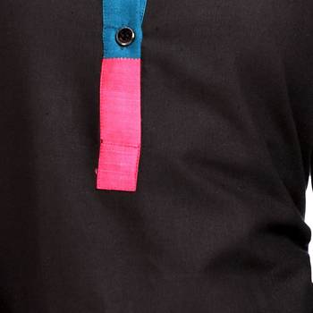Black embroidered cotton ethnic-kurtis 4