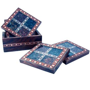 Antique Gemstone Tea Coaster Mothers Day Gift 1