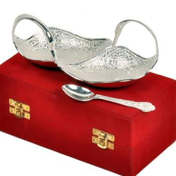 Silver Polish Brass Duck Shape Bowl Mothers Day 1