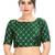Bottle Green Embroidered Silk  Designer Saree Blouse