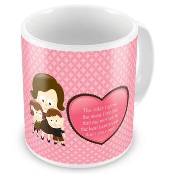Mother Is The Best Friend Printed Coffee Mug Gift 1