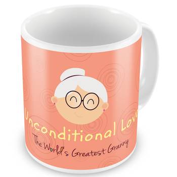 Unconditional Love Printed Coffee Mug For Grandma 1