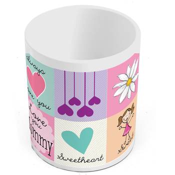 Love You Mother Print Quotation Coffee Mug Gift 3