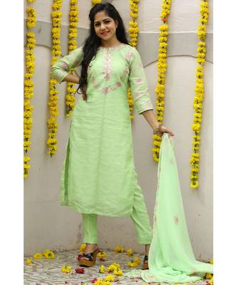 Cotton Silk Suit Set 1