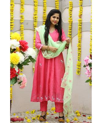 Cotton Silk  Banglori Suit Set 1