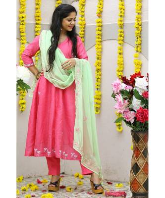 Cotton Silk  Banglori Suit Set 2