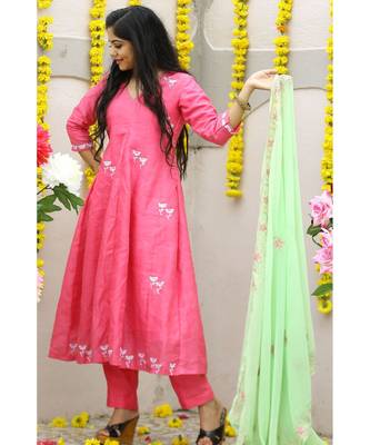 Cotton Silk  Banglori Suit Set 3