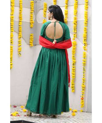 Green Cotton Three Piece  Set 2