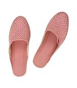 pink leather shoe women