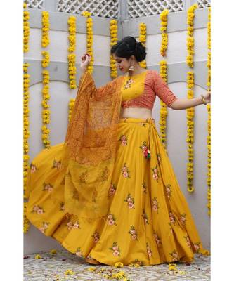 Floral Lehenga Choli Set 1