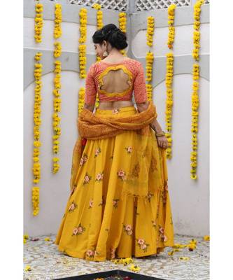 Floral Lehenga Choli Set 3