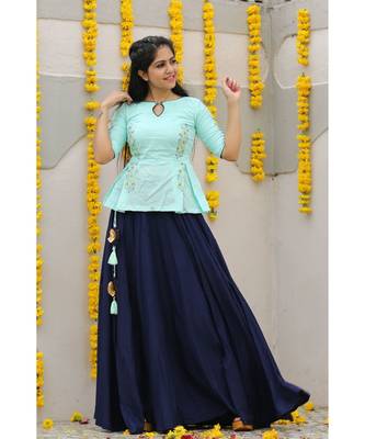 Cotton Rayon Lehenga Choli Set 2