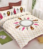 multicolor Heavy Designer KING SIZE Bedsheet With 2 Pillow Covers