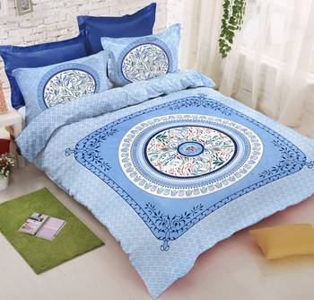multicolor Heavy Designer KING SIZE Bedsheet With 2 Pillow Covers 1