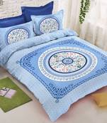 multicolor Heavy Designer KING SIZE Bedsheet With 2 Pillow Covers