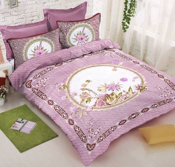 multicolor Heavy Designer KING SIZE Bedsheet With 2 Pillow Covers 1