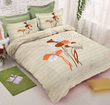 multicolor Heavy Designer KING SIZE Bedsheet With 2 Pillow Covers 1