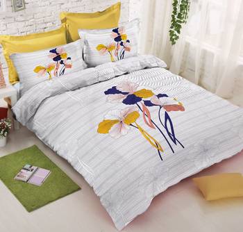 multicolor Heavy Designer KING SIZE Bedsheet With 2 Pillow Covers 1