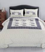 multicolor Heavy Designer KING SIZE Bedsheet With 2 Pillow Covers (108*100)