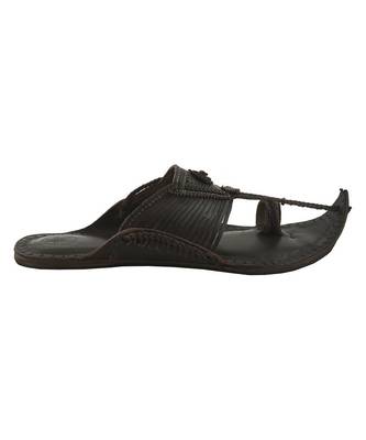 brownMens Leather Chappal 3