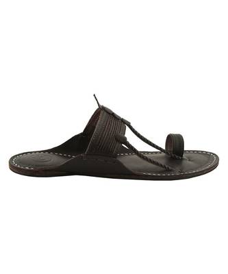 brownMens Leather Chappal 3