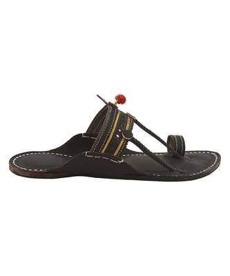 brownMens Leather Chappal 3