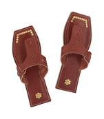 Red Brown Men Sandals