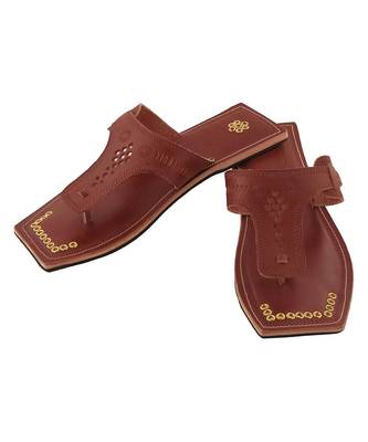 Red Brown Men Sandals 4