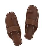 Wooden Brown Men Sandals