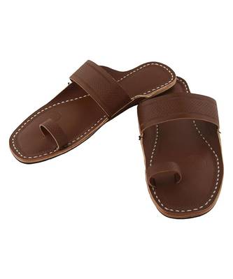 Wooden Brown Men Sandals 4