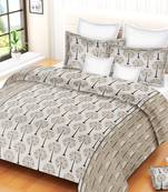 multicolor jaipuri Printed Double Bedsheet With Two pillow Covers (93*108)