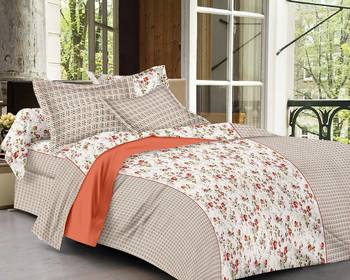 multicolor jaipuri Printed  heavy king size Double Bedsheet With Two pillow Covers 1