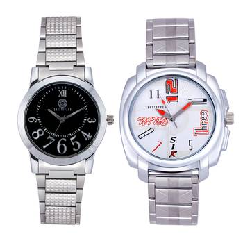 Silver quartz   watches 1