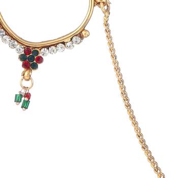 Multicolor Cubic Zirconia Nose Ring 2