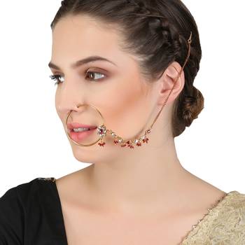Multicolor Cubic Zirconia Nose Ring 1