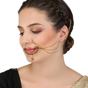 Multicolor Cubic Zirconia Nose Ring 1