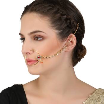 Multicolor Cubic Zirconia Nose Ring 1