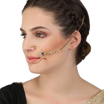 Multicolor Cubic Zirconia Nose Ring 1