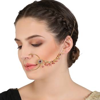 Multicolor Cubic Zirconia Nose Ring 1