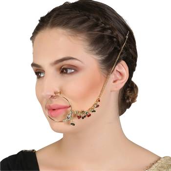 Multicolor Cubic Zirconia Nose Ring 2
