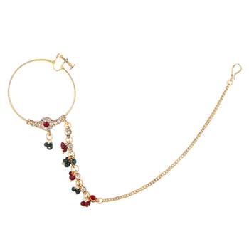 Multicolor Cubic Zirconia Nose Ring 3
