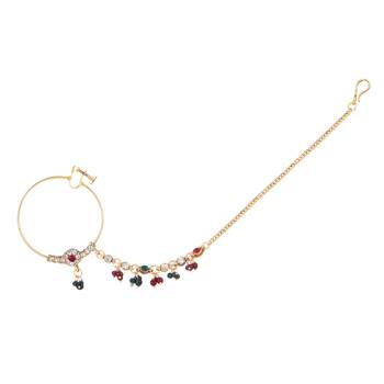 Multicolor Cubic Zirconia Nose Ring 4