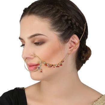 Multicolor Cubic Zirconia Nose Ring 1
