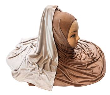 Justkartit Women'S 2 Shade Jersey Stretchable Party Wear Hijab Scarf Dupatta 2