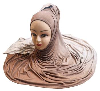 Justkartit Women'S 2 Shade Jersey Stretchable Party Wear Hijab Scarf Dupatta 5