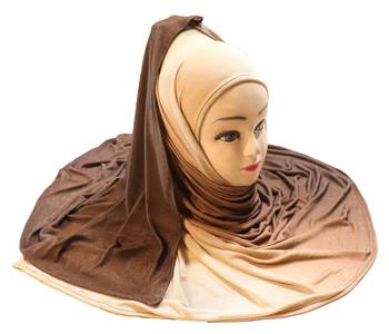 Justkartit Women'S Daily Wear 2 Shade Jersey Stretchable Material Hijab Scarf Dupatta 1