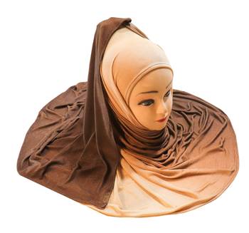 Justkartit Women'S Daily Wear 2 Shade Jersey Stretchable Material Hijab Scarf Dupatta 3