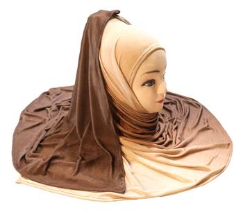 Justkartit Women'S Daily Wear 2 Shade Jersey Stretchable Material Hijab Scarf Dupatta 4