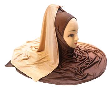 Justkartit Women'S 2 Shade Jersey Stretchable Material Hijab Scarf Dupatta 1